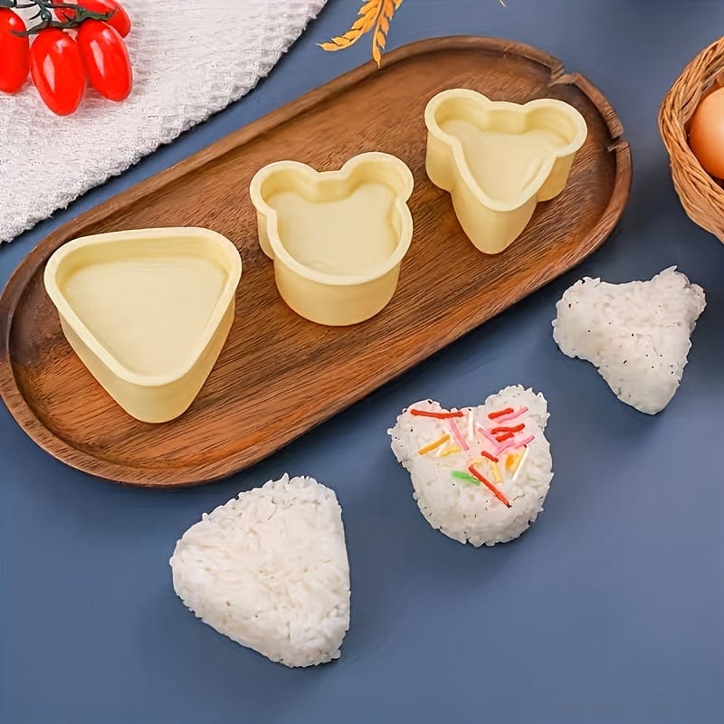 Planet Gates 5/6pcs, Onigiri Molds With 1 Rice Paddle, Rice Ball Molds, Japanese Sushi Makers, For Lunch Box, Bento Box Decorating, Kitchen Gadgets, Kitchen Stuff, Kitchen Accessories
