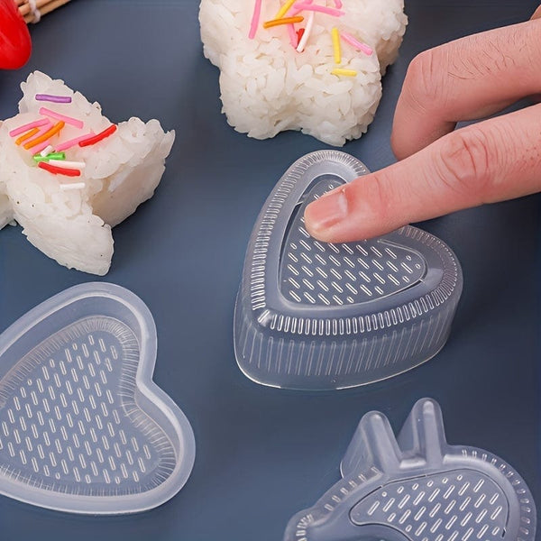 Planet Gates 5/6pcs, Onigiri Molds With 1 Rice Paddle, Rice Ball Molds, Japanese Sushi Makers, For Lunch Box, Bento Box Decorating, Kitchen Gadgets, Kitchen Stuff, Kitchen Accessories