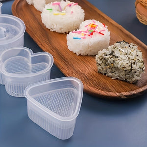 Planet Gates 5/6pcs, Onigiri Molds With 1 Rice Paddle, Rice Ball Molds, Japanese Sushi Makers, For Lunch Box, Bento Box Decorating, Kitchen Gadgets, Kitchen Stuff, Kitchen Accessories