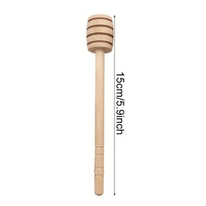 Planet Gates 5.90in (15cm) 1pc Natural Honey Stick - 8cm/10cm Wooden Stirring Stick For Coffee, Milk Tea, Jam, And More - Durable