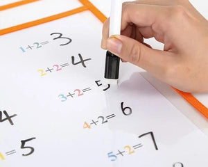 Planet Gates 5 Bags 5 Pens 10Pcs Transparent Dry Brush Bag Kids Craft Drawing Board Painting Doodle Coloring Learning Educational Toys For Children Gift