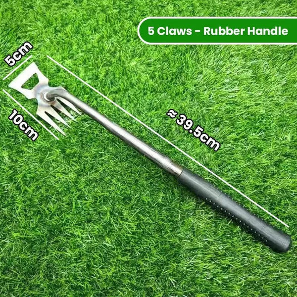 Planet Gates 5 Claws Rubber Han 2 IN 1 Manual Weed Remover Tool Grass Rooting Loose Soil Hand Weeding Removal Puller Garden Shovel Gardening Tool Dropshipping