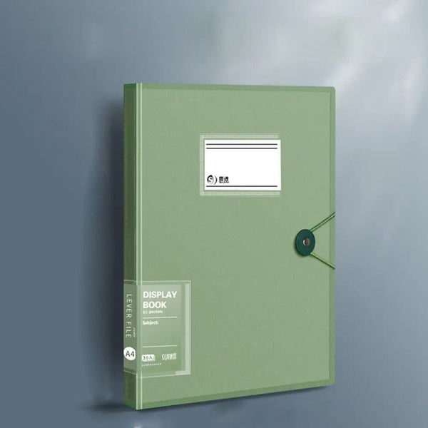 Planet Gates 5 Colors Storage Folders Briefcase Receipt Holder Stationary Paper Organizer Loose Leaf Binder A4 File Folders Documents Clip