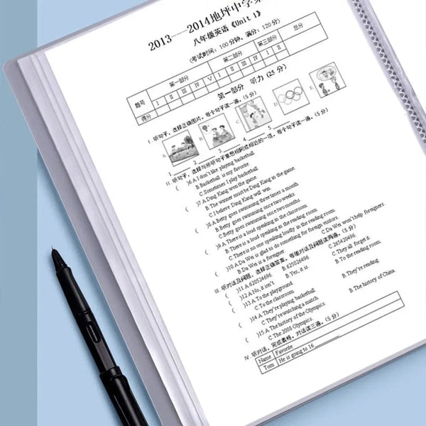 Planet Gates 5 Colors Storage Folders Briefcase Receipt Holder Stationary Paper Organizer Loose Leaf Binder A4 File Folders Documents Clip