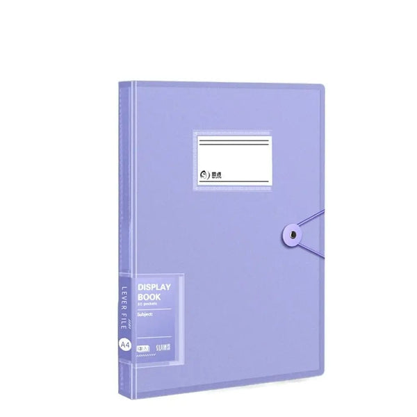 Planet Gates 5 Colors Storage Folders Briefcase Receipt Holder Stationary Paper Organizer Loose Leaf Binder A4 File Folders Documents Clip