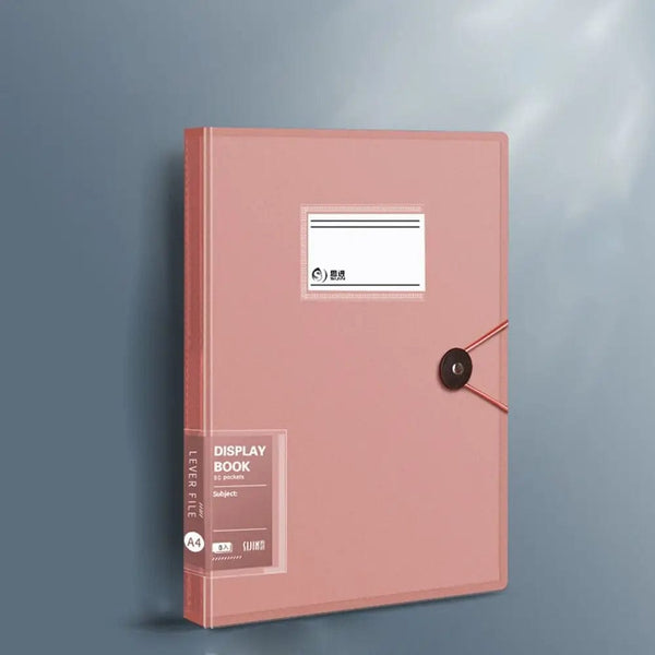 Planet Gates 5 Colors Storage Folders Briefcase Receipt Holder Stationary Paper Organizer Loose Leaf Binder A4 File Folders Documents Clip