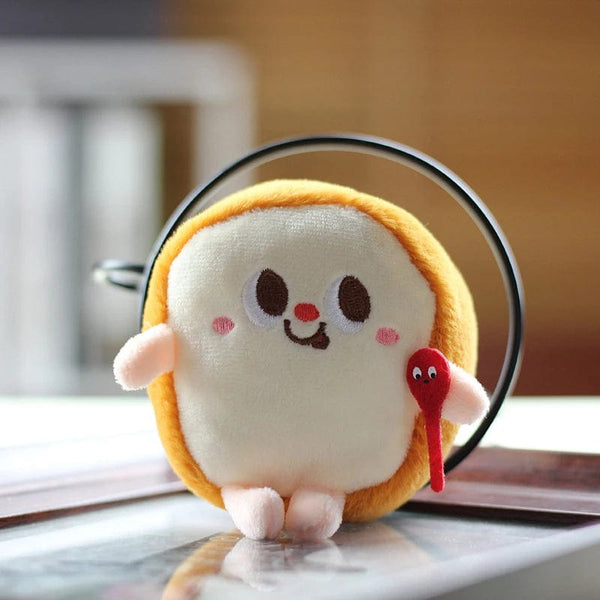 Planet Gates 5 Hamburg Hot Dog Fries Bread Drumsticks Plush Pendant Keychain Creative Cartoon Bag Decoration Car Key Accessories For Girl Gift