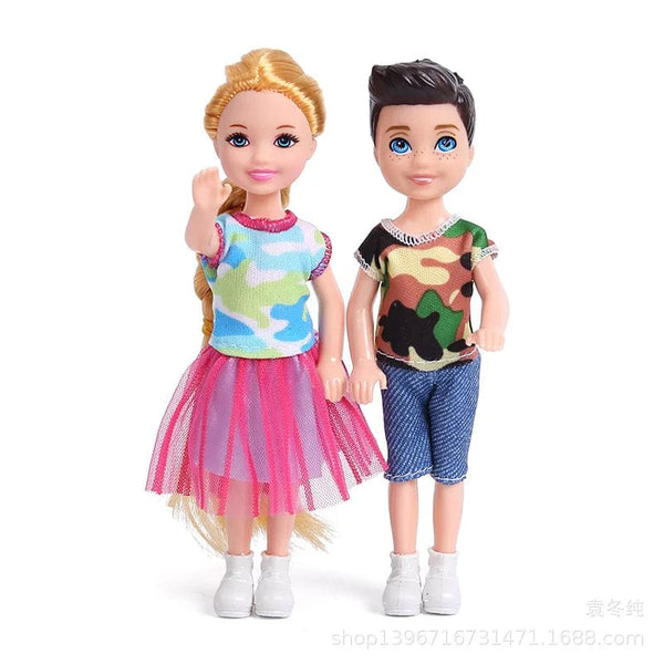 Planet Gates 5 Inch Mini Kelly Doll Accessories Fashion Chelsea Doll Clothes Party Grown Outfits Kids Girls Toys for Children Birthday Gift