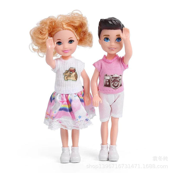 Planet Gates 5 Inch Mini Kelly Doll Accessories Fashion Chelsea Doll Clothes Party Grown Outfits Kids Girls Toys for Children Birthday Gift