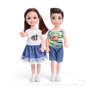 Planet Gates 5 Inch Mini Kelly Doll Accessories Fashion Chelsea Doll Clothes Party Grown Outfits Kids Girls Toys for Children Birthday Gift