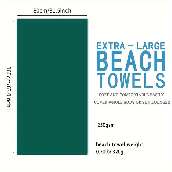 Planet Gates 5-Jade / 63*31.5in/80*160cm 1pc Customized Beach Towel, Absorbent Beach Towel, Large Summer Beach Blanket, Gift For Beach Pool Party, Beach Essentials