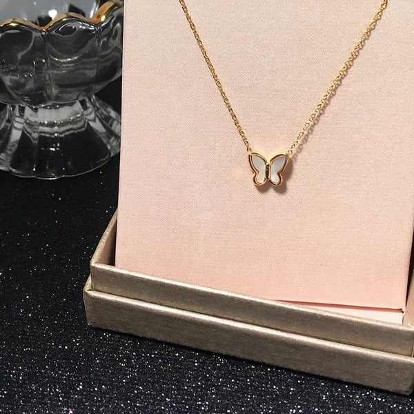 Planet Gates 5 Kpop Heart Necklace French Lucky Bean Love Clavicle Chain Korean Simple Female double layer Necklace Female Pendant for Women
