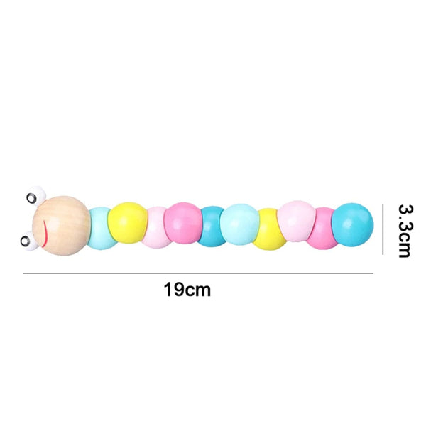Planet Gates 5 Macaron Rainbow Stacker Wooden Ring Educational Toy Kids Tower Stack Up Blocks Color Shape Game Baby Montessori Toys for Children Gifts