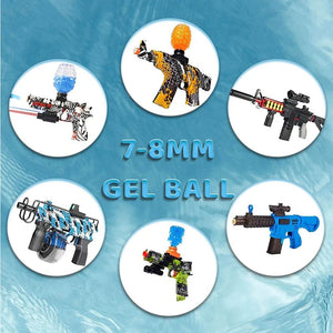 Planet Gates 5 Pack 50000PCS Toy Gun Bullets Gel Balls Blaster Ammo 7-8 mm Water Balls Beads Gel Blaster Gun Kids Toys