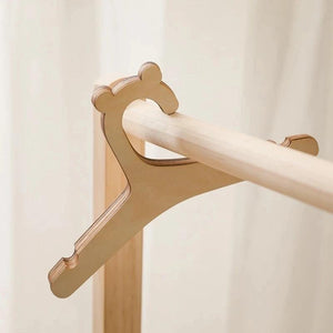 Planet Gates 5 PCS 5/10pcs Creative Wood Children's Bear Hanger Children's Clothing Hanger Home Children's Room Baby Clothes Hanger Hanger Hanger
