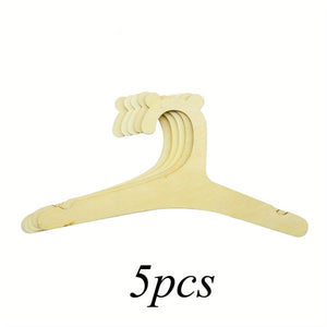 Planet Gates 5 PCS 5/10pcs Creative Wood Children's Bear Hanger Children's Clothing Hanger Home Children's Room Baby Clothes Hanger Hanger Hanger