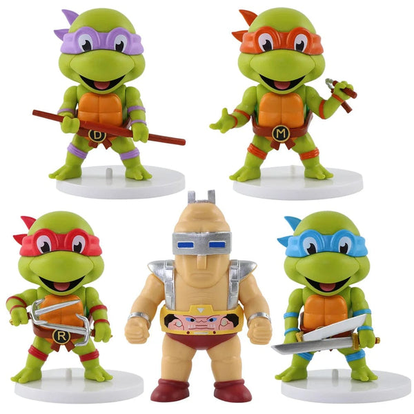 Planet Gates 5 Pcs 5 Pcs/Set Teenage Mutant Ninja Turtles Q Version Figure 8-10cm Raphael Donatello Action Figurine Comic Character Ornaments