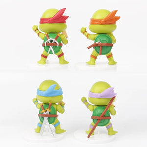 Planet Gates 5 Pcs 5 Pcs/Set Teenage Mutant Ninja Turtles Q Version Figure 8-10cm Raphael Donatello Action Figurine Comic Character Ornaments