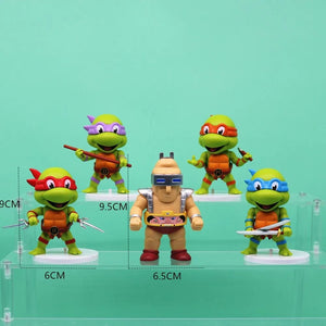 Planet Gates 5 Pcs 5 Pcs/Set Teenage Mutant Ninja Turtles Q Version Figure 8-10cm Raphael Donatello Action Figurine Comic Character Ornaments