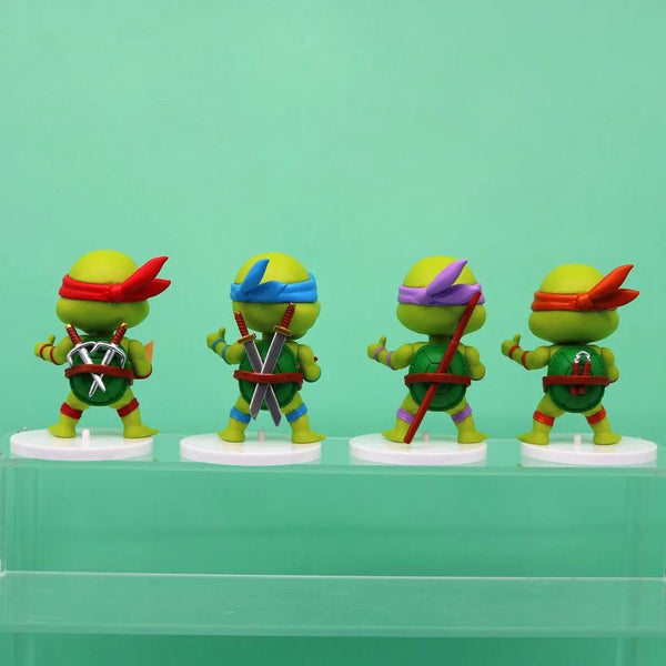 Planet Gates 5 Pcs 5 Pcs/Set Teenage Mutant Ninja Turtles Q Version Figure 8-10cm Raphael Donatello Action Figurine Comic Character Ornaments