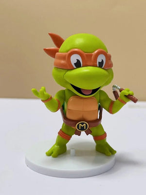 Planet Gates 5 Pcs 5 Pcs/Set Teenage Mutant Ninja Turtles Q Version Figure 8-10cm Raphael Donatello Action Figurine Comic Character Ornaments