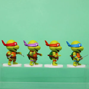 Planet Gates 5 Pcs 5 Pcs/Set Teenage Mutant Ninja Turtles Q Version Figure 8-10cm Raphael Donatello Action Figurine Comic Character Ornaments