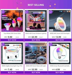Planet Gates 5 PCs / CHINA MOES 1-9PCS 9W AC90-240V Tuya ZigBee Smart LED Light Bulb RGB E27 Dimmable APP Remote Control Alexa Google Home Voice Control