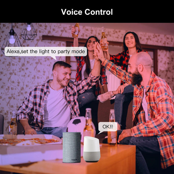 Planet Gates 5 PCs / CHINA MOES 1-9PCS 9W AC90-240V Tuya ZigBee Smart LED Light Bulb RGB E27 Dimmable APP Remote Control Alexa Google Home Voice Control