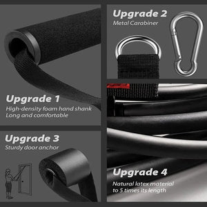 Planet Gates 5 Pcs Resistance Ban Resistance Bands Set 7 Piece Exercise Band Portable Home Gym Accessories Professional  Fitness Elastic Rubber Workout Expander