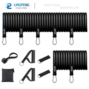 Planet Gates 5 Pcs Resistance Ban Resistance Bands Set 7 Piece Exercise Band Portable Home Gym Accessories Professional  Fitness Elastic Rubber Workout Expander