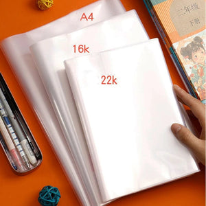 Planet Gates 5 Pcs Transparent Book Case File Book Waterproof Protection Cover A4 Adjustable Textbook Stationery Case School Office Supplies