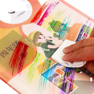 Planet Gates 5 Pcs Transparent Book Case File Book Waterproof Protection Cover A4 Adjustable Textbook Stationery Case School Office Supplies