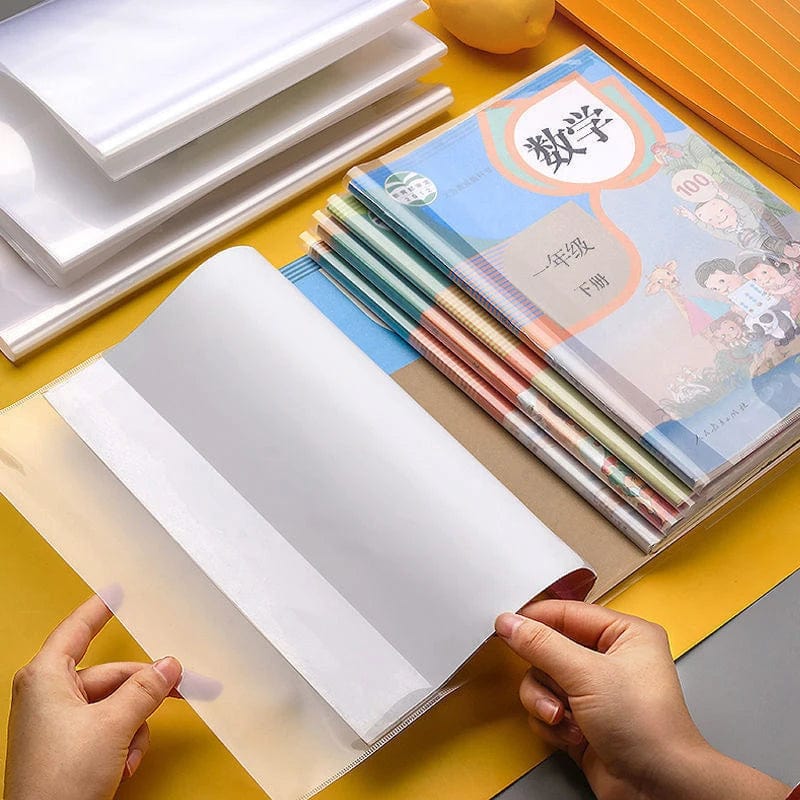 Planet Gates 5-częściowy przezroczysty futerał na książki, wodoodporna osłona ochronna na książki, regulowany podręcznik, artykuły papiernicze, szkolne artykuły biurowe