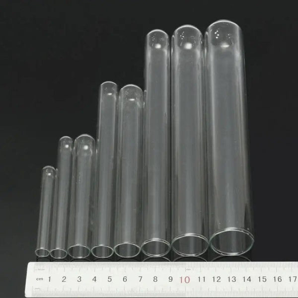 Planet Gates 5 pieces of glass transparent test tube 10mm-30mm borosilicate  U-shaped bottom laboratory school education supplies