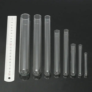 Planet Gates 5 pieces of glass transparent test tube 10mm-30mm borosilicate  U-shaped bottom laboratory school education supplies