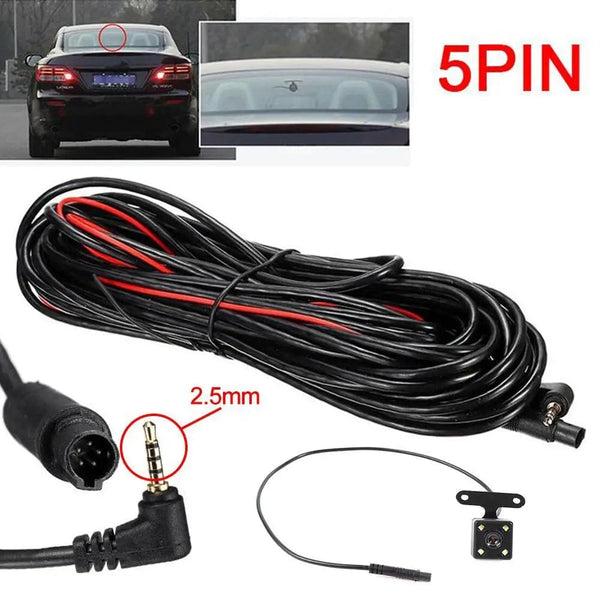 Planet Gates 5 Pin HD Car Rear View Camera Wide Angle 170 Degree Parking Camera Reverse 4LED Night Vision Video Camera For Car Accessories