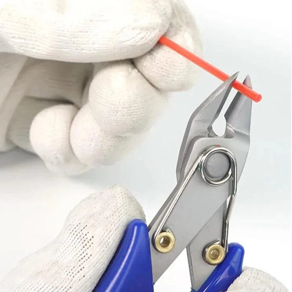 Planet Gates 5" Precision Diagonal RL-0001 Pliers Cutting Pliers for Wire Cable Cutter High Hardness HDR 56-58 Electronic Repair Hand Tools