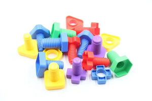 Planet Gates 5 Set 5Set Screw Building Blocks Plastic Insert Blocks Nut Shape Toys for Children Educational Toys Montessori Scale Models Gift