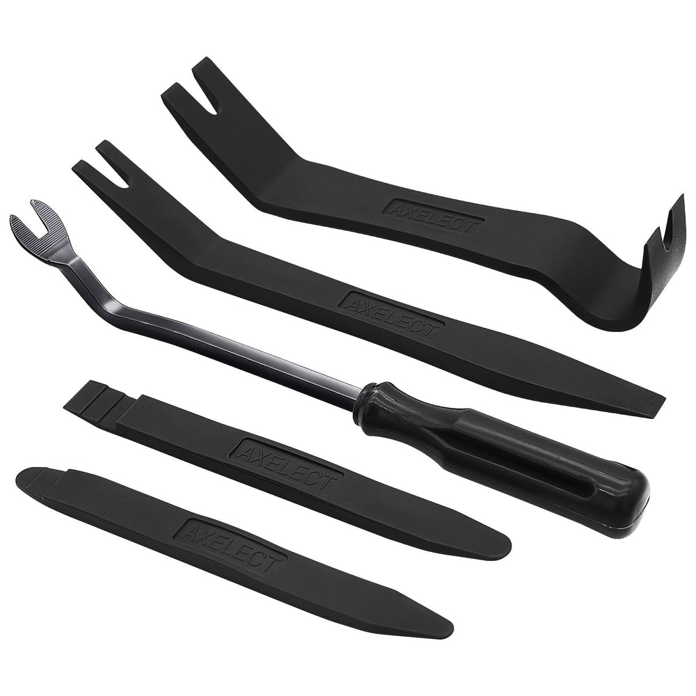 Planet Gates 5 tools black 5Pcs Auto Trim Removal Tool Kit, No Scratch Plastic Pry Tool Kit - Interior Door Panel Clip Fastener Removal Set For Vehicle