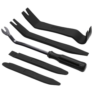 Planet Gates 5 tools black 5Pcs Auto Trim Removal Tool Kit, No Scratch Plastic Pry Tool Kit - Interior Door Panel Clip Fastener Removal Set For Vehicle