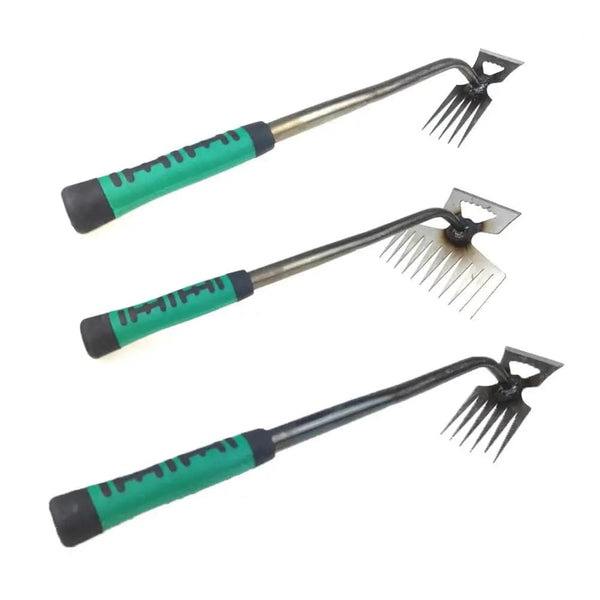 Planet Gates 5 tooth / China 2 In 1 Garden Rake Manual Weed Grass Rooting Tool Puller Shovel 5/6/11 Tooth Weeding Removal Hand Gardening Loose Soil Tool