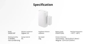 Planet Gates 5 units / CHINA Sonoff Zigbee SNZB-04p Window/door Sensor Esp32 Smart Home Automation Kits For Ewelink ZBBridge Alexa Zigbee2mqtt Home Assistant