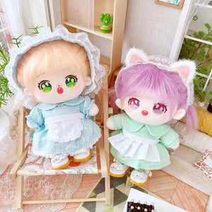 Planet Gates 5 / without skeleton 20cm IDol Doll Skeleton No attributes Star Plush Cotton Dolls Cute long Fried Hair Curly Hair Toys Fans Collection Children Gift