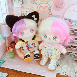 Planet Gates 5 / without skeleton 20cm IDol Doll Skeleton No attributes Star Plush Cotton Dolls Cute long Fried Hair Curly Hair Toys Fans Collection Children Gift