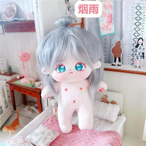 Planet Gates 5 / without skeleton 20cm IDol Doll Skeleton No attributes Star Plush Cotton Dolls Cute long Fried Hair Curly Hair Toys Fans Collection Children Gift