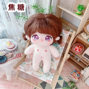 Planet Gates 5 / without skeleton 20cm IDol Doll Skeleton No attributes Star Plush Cotton Dolls Cute long Fried Hair Curly Hair Toys Fans Collection Children Gift