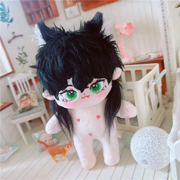 Planet Gates 5 / without skeleton 20cm IDol Doll Skeleton No attributes Star Plush Cotton Dolls Cute long Fried Hair Curly Hair Toys Fans Collection Children Gift