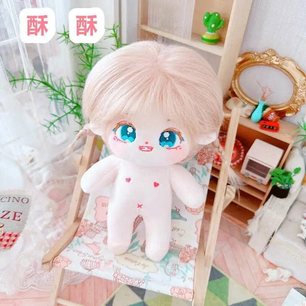 Planet Gates 5 / without skeleton 20cm IDol Doll Skeleton No attributes Star Plush Cotton Dolls Cute long Fried Hair Curly Hair Toys Fans Collection Children Gift