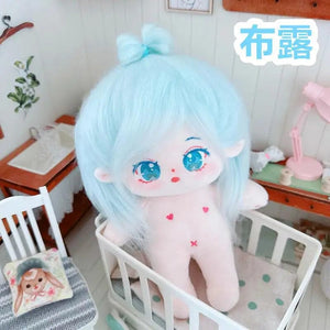 Planet Gates 5 / without skeleton 20cm IDol Doll Skeleton No attributes Star Plush Cotton Dolls Cute long Fried Hair Curly Hair Toys Fans Collection Children Gift