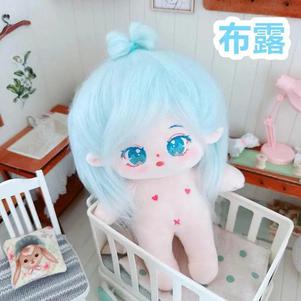 Planet Gates 5 / without skeleton 20cm IDol Doll Skeleton No attributes Star Plush Cotton Dolls Cute long Fried Hair Curly Hair Toys Fans Collection Children Gift